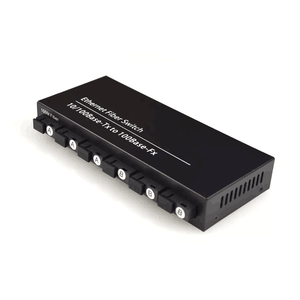 25KM 6 Portlu 10/100/1000M POE <span class=keywords><strong>Switch</strong></span> 2 Elektrik Tek Modlu Medya Dönüştürücü 2 Portlu 1000M Optik Fiber <span class=keywords><strong>Switch</strong></span> - Product Image 3
