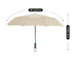 Wholesale Custom Mini Fully-<b>Automatic</b> 8 Ribs Three-Folding Capsule <b>Umbrella</b> Modern Design UV Protection Strong Sunny Kinte - Product Image 1