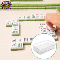 Boîte de rangement multifonctionnelle en acrylique transparent, étui organisateur très vendu pour les jetons de Mahjong américain