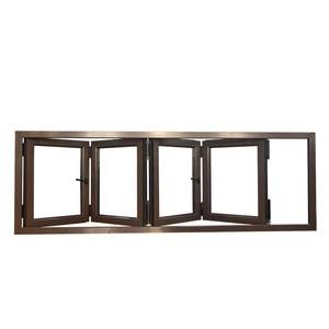 Fenêtre pliante moderne en alliage d'aluminium résistante aux intempéries insonorisée coupe-vent antirouille Ventilation décorative - Product Image 4