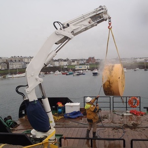 رافعة قارب بقاعدة شحن 1t 10m SWL 1t لسفينة هيدروليكية صغيرة - Product Image 4