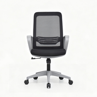 Milieu Du Dos Support Lombaire Fauteuil Visiteur Personnel De Travail Exécutif Ergonomique Chaise De Bureau