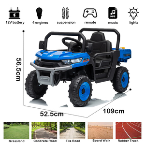 Coche de juguete para niños, con batería, para niños grandes, de 4 ruedas, motocicleta RC, de plástico, de 2 a 4 años - Product Image 2
