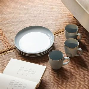 Factory Direct Sale Porcelain Tableware Ceramic Stoneware Dinnerware <b>Sets</b> Europe/North America Style Durable <b>Microwave</b> Portable - Product Image 4