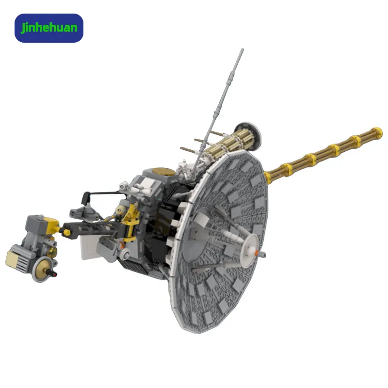 Sonda spaziale 1:12 scala 1-2 veicolo spaziale costruzione modello Kit MOC missioni sistema solare Satellite in mattoni giocattoli bambini regali di Natale
