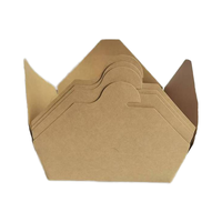 Boîte d'emballage alimentaire en papier kraft jetable haut de gamme Logo personnalisé Sushi Burgers Lait à emporter Solution de stockage à prix économique