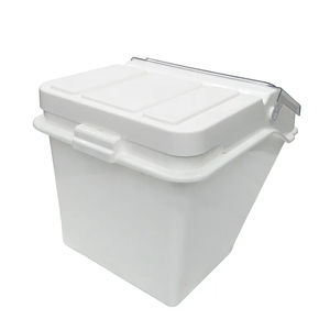 <span class=keywords><strong>Bac</strong></span> de stockage de farine de 47L/12 gallons-PP robuste, couvercle rabattable hermétique et <span class=keywords><strong>bec</strong></span> verseur-Organisateur de sucre/ingrédients en vrac pour boulangeries - Product Image 2