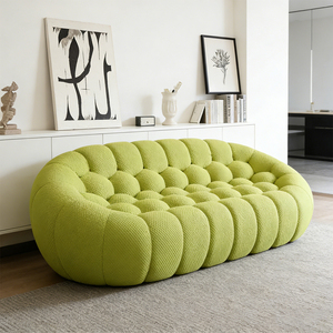 Sofá de Burbujas Comprimido de Estilo Lujoso con Relleno de Esponja, Diseño Seccional para Uso en Villas, Embalaje Comprimido al Vacío Inflable - Product Image 6
