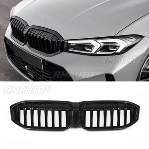 Rejilla Delantera Negra Brillante para BMW Serie 3 G20 LCI 2022-2023 320i 325i 330i, Rejillas de Repuesto ABS, Estilo Automotriz - Product Image 1