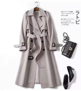T5156 Trench Coat alla Moda di Media Lunghezza per Donne 2025, Popolare Cappotto con Cintura per <span class=keywords><strong>Primavera</strong></span> e Autunno - Product Image 6