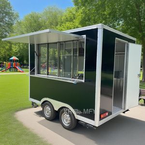 Remolque Móvil Moderno para Venta de Helados, Camión con Ventana de Concesión, Remolques para Dulces, Cocina Totalmente Equipada, Quiosco de Comida Callejera - Product Image 3