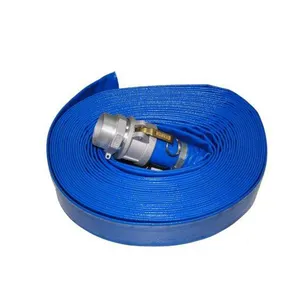 2" X 50 FT 6 Bar Pool Backwash Hose 50 Ft Lay Flat Hose 2 Inch Pool Discharge Backwash Hose For Swimming Pool