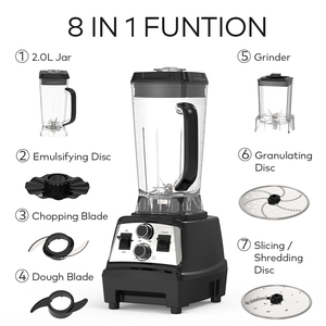 3in1 8in1 nhà bếp điện Máy xay sinh tố đa chức năng bé thực phẩm Máy xay sinh tố tốc độ cao thép không gỉ Mixer Máy xay sinh tố multifonction - Product Image 2