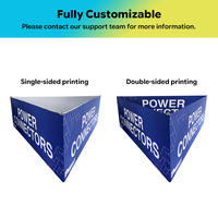 Bannière publicitaire suspendue carrée portable avec tissu extensible imprimé personnalisé, légère et durable