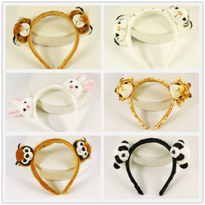 Diadema de Animal de Dibujos Animados Hecha a Mano para <span class=keywords><strong>Mujer</strong></span>, Suave y Súper Afelpada con Relleno de Algodón PP, Personalizable de Fábrica, Juguete de Peluche - Product Image 4