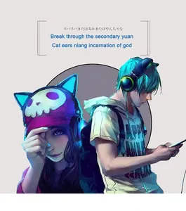 Audífonos Inalámbricos <span class=keywords><strong>con</strong></span> <span class=keywords><strong>Orejas</strong></span> <span class=keywords><strong>de</strong></span> <span class=keywords><strong>Gato</strong></span>, Luz LED, Suministro <span class=keywords><strong>de</strong></span> Fábrica, Lindos, Resistentes al Agua IPX-3, Retardo <span class=keywords><strong>de</strong></span> 41-50ms, Se Pueden Usar para - Product Image 5