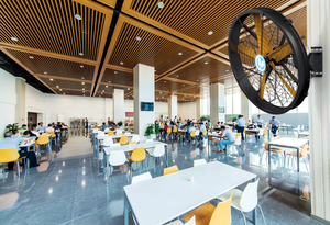 AC treo tường kim loại công nghiệp trống động cơ quạt thiết bị phòng tập thể dục thương mại kho sử dụng miễn phí-đứng Lưu lượng không khí lớn dao động 2.0m - Product Image 4