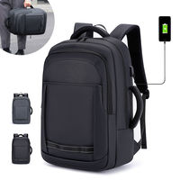Tas Ransel Laptop Kapasitas Besar Anti Maling Tahan Air Bahan Polyester Oxford Kasual Bisnis Awet Buatan Pabrik dengan USB