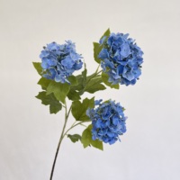 HGA Fleurs artificielles en latex de qualité supérieure, Hortensia bleu toucher réel, pour arche de cérémonie de mariage, toile de fond et décoration florale de scène