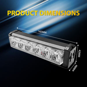 Feux stroboscopiques LED rouge et bleu, lampe de signalisation pour camion, tracteur, bus 12-24V - Product Image 2