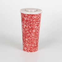 Gobelets en papier jetables à paroi simple de qualité alimentaire 6oz 8oz 10oz 12oz 16oz 22oz avec logo personnalisé pour café, thé boba et boissons froides