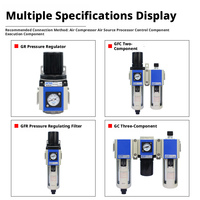 Régulateur de filtre à air Airtac GFR200 GFR300 GFR400 pour applications de systèmes pneumatiques de compresseurs d'air