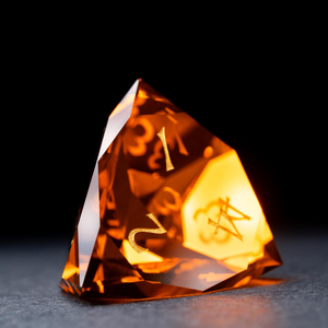 New Shape Clear Orange Dice Set RPG DND Board <strong>Game</strong> <strong>Gift</strong> K9 Crystal Custom Engrave Dice D6 D8 D10 D20 Set - Product Image 4