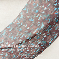 Tissu en crêpe de soie froissé à imprimé papillon aquarelle floue, résistant aux plis et respirant, pour vêtements féminins et abayas
