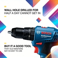 Perceuse électrique Bosch GSB183-LI, tournevis sans fil, perceuse à percussion, couple de 56nm, outils électriques multi-usages pour le bois, la pierre et le métal