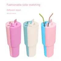 Accessoire de séparation 2-en-1 réutilisable en silicone pour gobelet : plateau intérieur et barre séparatrice de boissons