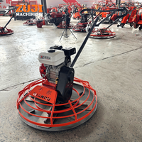 Ponceuse à béton latérale avec vitesse de rotation de 150 tr/min, ZUJI ZJ90, truelle à bordure à essence 5,5 CV, profondeur de travail de 10 cm, transmission par boîte de vitesses