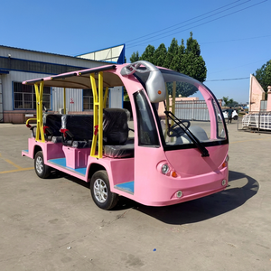 Nouveau design de navette électrique touristique pour 14 passagers avec une vitesse maximale de 30 km/h et une autonomie de 100 à 130 km pour les hôtels de villégiature - Product Image 1