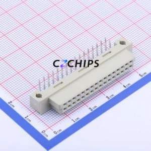 3511232BFRS0BNA1 Board-to-Board & Backplane Connector Bent Lead Through Hole,P=2.54mm Connector 32P 2.54mm Right Angle Insert 2 - Product Image 1
