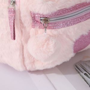 Bunny Ear <b>Children</b> s <b>Backpack</b> Trendy Cartoon Plush Shoulder Bag for Girls Bulk Purchase for School - Product Image 4