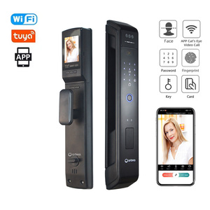 Cerradura Inteligente para Puerta 2026, Cerradura <span class=keywords><strong>Digital</strong></span> Inteligente con Huella Dactilar y Wifi Tuya, Cerradura Segura con Cámara para el Hogar - Product Image 2