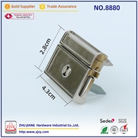 8880 Fermoir de boîte classique en alliage de zinc pour sac à main DIY, boîte à bijoux, couleur et logo personnalisables