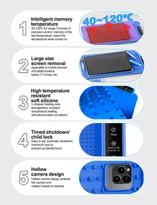 SUNSHINE LS3 Plus 17 pollici schermo LCD separatore intelligente Pad di riscaldamento con controllo della temperatura per la riparazione <span class=keywords><strong>Tablet</strong></span> del telefono cellulare - Product Image 4