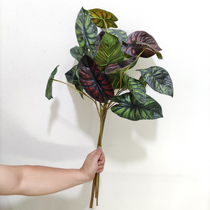 Pianta Artificiale di Alta Qualità Fai-<span class=keywords><strong>da</strong></span>-Te, Foglie di Drago <span class=keywords><strong>Artificiali</strong></span> Realistiche, Alocasia Verde 75cm in PVC per Interni - Product Image 2