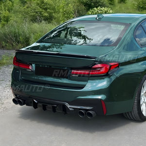Pour BMW Série 5 G30 G31 M Sport 2018-2023 : Kit Carrosserie Diffuseur de Pare-chocs Arrière, Lame de Pare-chocs, Protection de Pare-chocs - Product Image 4