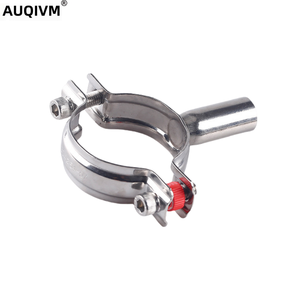 AUQIVM Support de fixation réglable en acier inoxydable 304 316 de haute qualité, poli d'un seul côté, pour tube circulaire, suspension de tuyau, serrage - Product Image 2