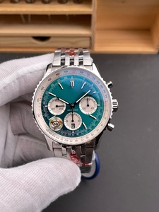 Orologio Cronografo di Lusso <span class=keywords><strong>APF</strong></span> AB0134101B1A1 Cal.7750, Quadrante Argento, Lunetta Blu, Bracciale in Acciaio per USA - Product Image 5