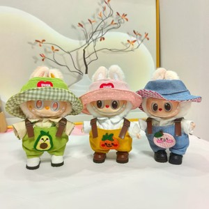 Nueva Ropa Hecha a Mano para Muñecas de 17 cm, Conjunto de Sombrero y Overol Bonitos, Colores Verde, Naranja y Azul, Conjuntos de Ropa al por Mayor - Product Image 1