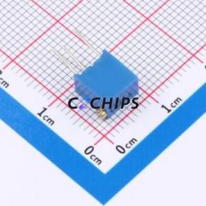 Résistance/potentiomètre réglable 3266X-100-LF, composant traversant (THT)-3P, 6,8x4,7 mm, résistance 10 ohms, 10 %, 500 mW, 250 ppm/ ℃ - Product Image 2