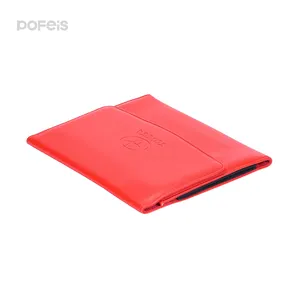 Red Color File Folder Portfolio A4 Size Folder Bag Zipper Round Document Bag For Real Estate Houses