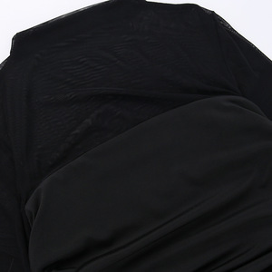 Abiti da Donna 2023 Sexy con Collo Semi-Alto, Inserti in Rete, <span class=keywords><strong>Maniche</strong></span> Lunghe con Leggera Trasparenza - Product Image 6