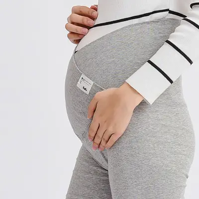 Across V Low Waist Belly Maternity Legging Spring Autumn Fashion Knitted Clothes for Pregnant Women Pregnancy Skinny Pants