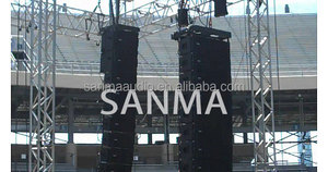 Système de sonorisation professionnel pour scène, DJ, extérieur, enceinte active 3 voies TTL 55-A double 12 pouces en néodyme, en bois, type Line Array. - Product Image 5