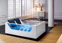 Bain à remous autoportant de luxe pour 2 personnes, vendu directement d'usine, avec massage personnalisé, bain à bulles européen, drain intégré pour hôtels