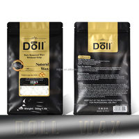Cire à épiler professionnelle de haute qualité pour salon, 500g, parfum noix de coco, hypoallergénique, cire d'abeille dure en grains pour visage, jambes et corps