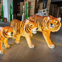 Lámpara LED 3D de Tigre Grande, Personalizada, Impermeable IP65, de Resina y Fibra de Vidrio, para Exteriores, Bodas, Festivales, Iluminación de Jardín, Paisajismo Navideño
